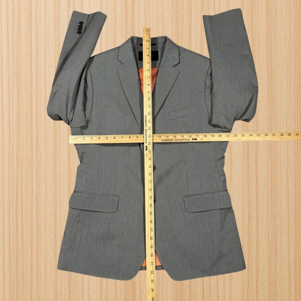 Banana Republic Tailored‎ Fit Blazer Gray Cotton 2-Button Sport Coat 42R 932416